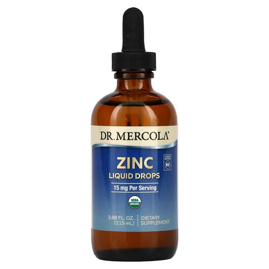 Основное фото товара Dr. Mercola, Цинк, Zinc 15 mg, 115 мл