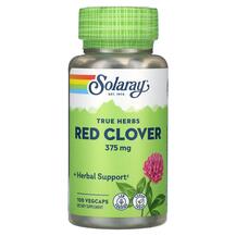 Гвоздика True Herbs Red Clover 375 mg Solaray 100 капсул