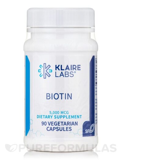 Основне фото товара Biotin 5000 mcg Основне фото товара SFI Health, Biotin 5000 mcg, Вітамін B7 Біотин, 90 капсул