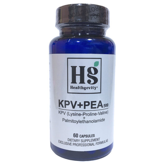 Основне фото товара KPV + PEA 500, Лізин пролін валін та пальмітоілетаноламід, 60 кап