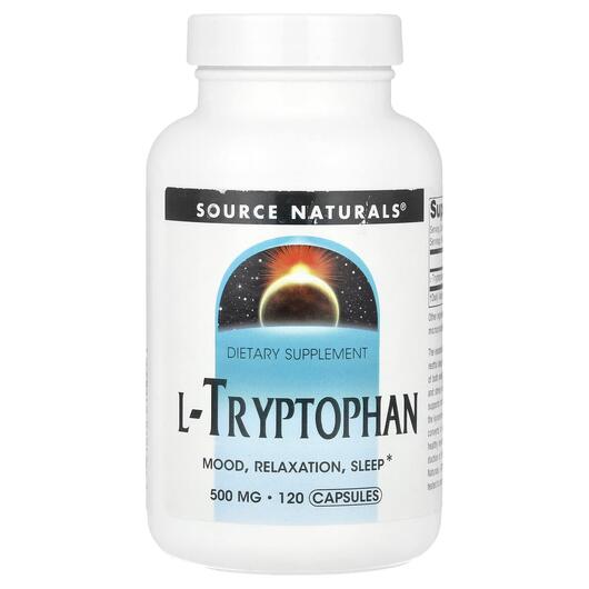 Основне фото товара Source Naturals, L-Tryptophan 1500 mg, L-Триптофан, 120 капсул