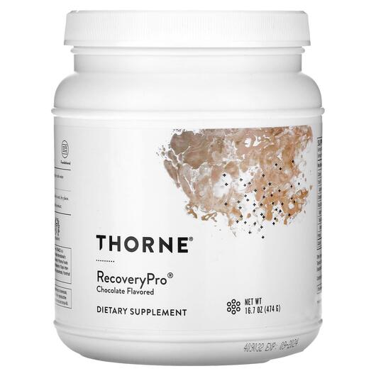 Основне фото товара RecoveryPro Chocolate Основне фото товара Thorne, RecoveryPro Chocolate, Відновлення, 474 г