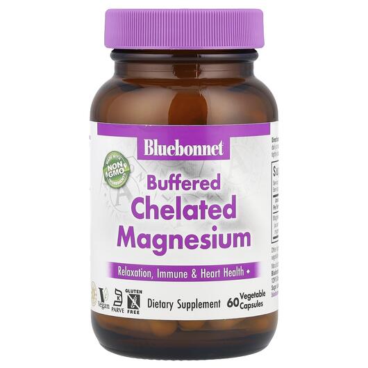 Основне фото товара Buffered Chelated Magnesium, Хелатний Магній, 60 капсул