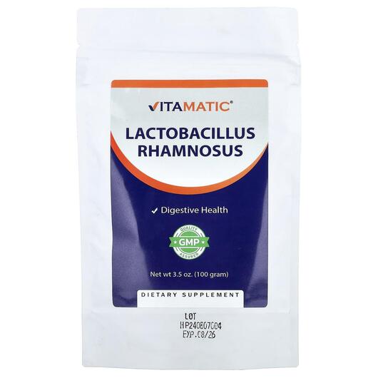 Основне фото товара Lactobacillus Rhamnosus Основне фото товара Vitamatic, Lactobacillus Rhamnosus, Лактобактерії, 100 г