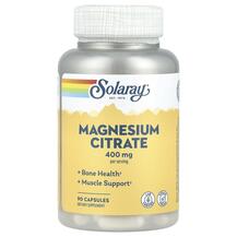 Magnesium Citrate 400 mg Магний Цитрат Solaray 90 капсул