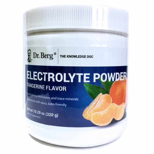 Основное фото товара Electrolyte Powder Tangerine Flavor Основное фото товара Dr. Berg, Электролиты, Electrolyte Powder Tangerine, 320 г