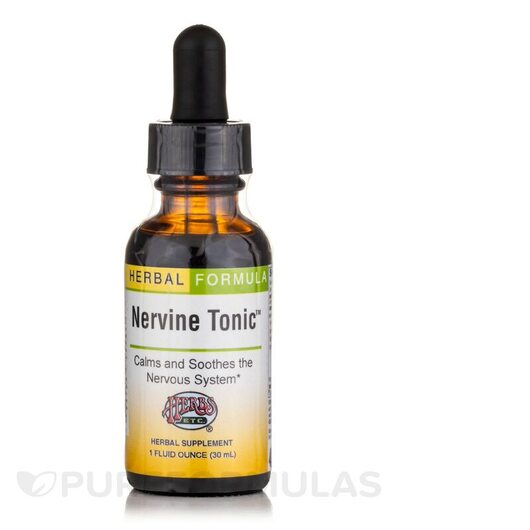 Основне фото товара Nervine Tonic Основне фото товара Herbs Etc., Nervine Tonic, Підтримка стресу, 29.6 мл