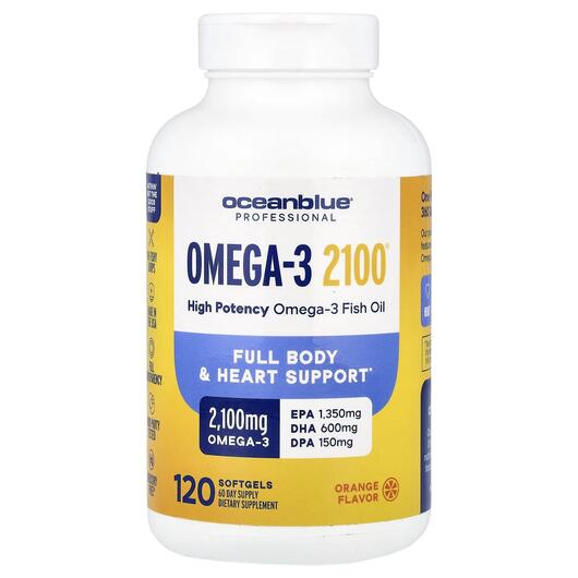 Основне фото товара OceanBlue, Omega-3 2100, Омега 3, 120 капсул