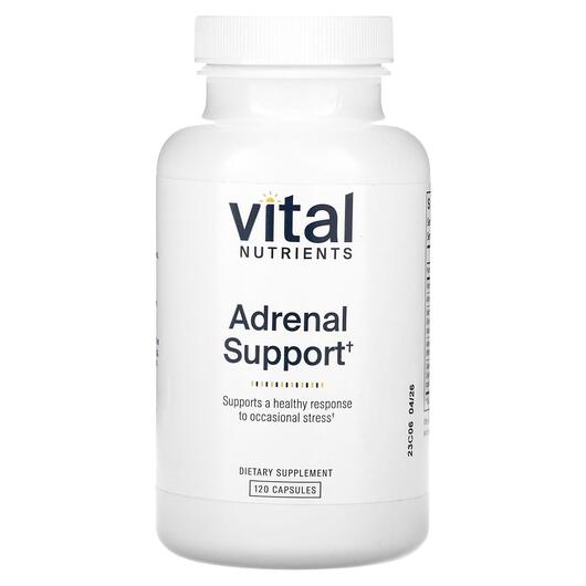 Основное фото товара Vital Nutrients, Поддержка надпочечников, Adrenal Support, 120 ка