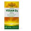 Фото состава Vegan D3 Фото состава Country Life, Витамин D3, Vegan D3, 30 капсул
