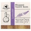 Фото складу Whipped Tallow Balm Lavender Фото складу Whipped Tallow Balm Lavender, Крем лосьон бальзам, 37 г